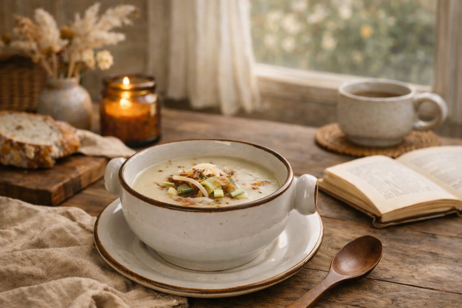 Aardappel bloemkool soep